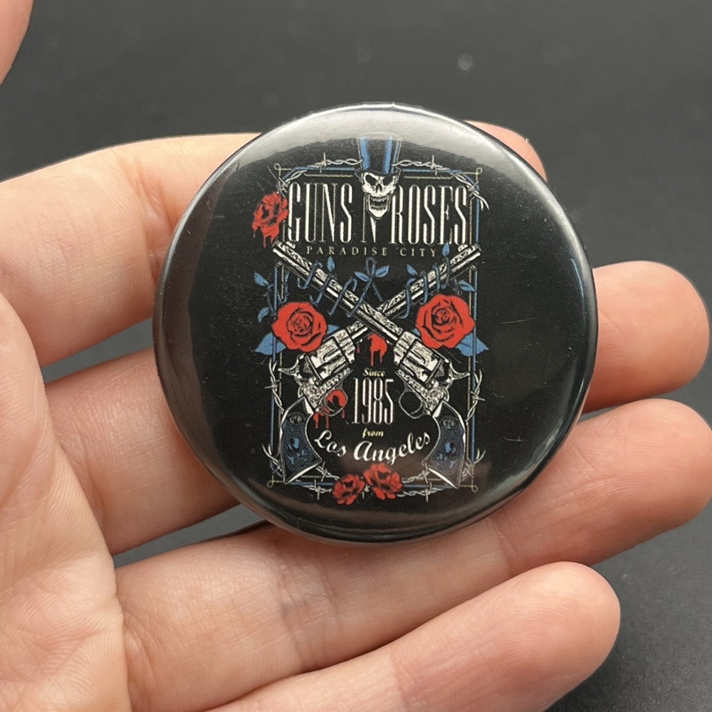 Guns N Roses Rock Band Music Group Button Pin
